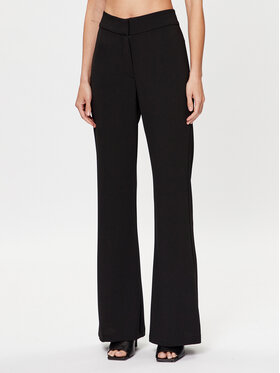 DKNY DKNY Kalhoty z materiálu P2RKAO19 Černá Flare Fit