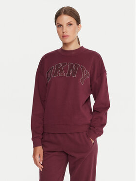 DKNY Sport DKNY Sport Džemperis ar kapuci DP5T1462 Bordo Regular Fit