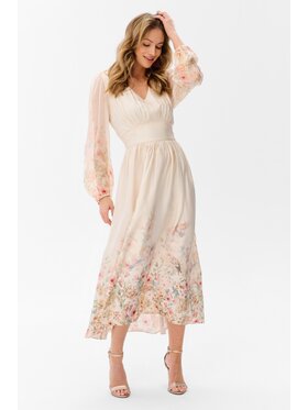 blue shadow blue shadow Sukienka codzienna Paradise Kremowy Regular Fit