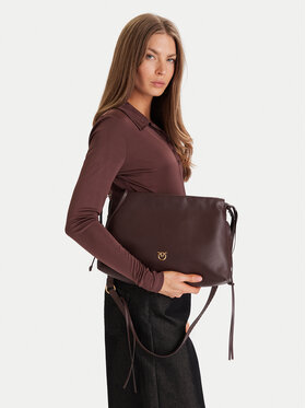 PINKO PINKO Handtasche Maxi Clutch+Tracolla SP Al 25-26 PLTT 105825 A0QO Braun