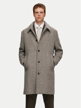 Selected Homme Selected Homme Vilnonis paltas 16089348 Smėlio Regular Fit
