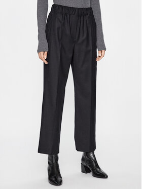 Weekend Max Mara Weekend Max Mara Bavlnené nohavice Cambra 2351360833 Čierna Regular Fit