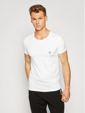 Guess Guess T-Shirt U97M00 JR003 Bílá Slim Fit