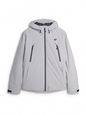 4F 4F Kurtka przejściowa URBAN COMMUTER Szary Regular Fit