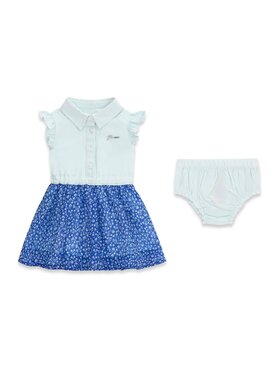 Guess Kids Guess Kids Sukienka codzienna 181327 Błękitny Classic Fit
