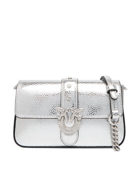 PINKO PINKO Handtasche Love One Slouchy Baby AI 25-26 PCPL 105353 A2WD Silberfarben