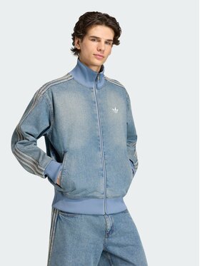 adidas adidas Giacca di jeans Firebird Adicolor KS4970 Blu Loose Fit