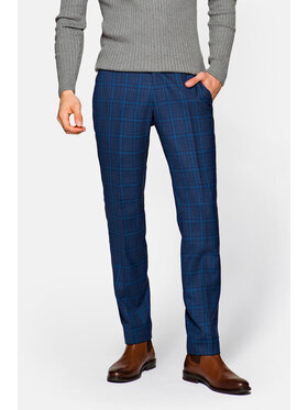 Lancerto Lancerto Spodnie materiałowe Peroj SP001221000002 Granatowy Regular Fit
