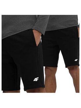 4F 4F Szorty materiałowe 4FWSS25TSHOM0817-20S Czarny Regular Fit