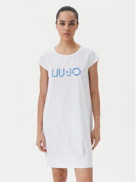 Liu Jo Beachwear Liu Jo Beachwear Kleid für den Alltag VA5194 JS003 Weiß Regular Fit
