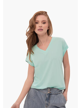 Volcano Volcano T-Shirt T-SKY Zielony Regular Fit