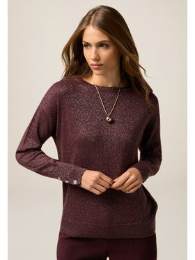 Oltre Oltre Cardigan M307J005045N036 Bordeaux Regular Fit