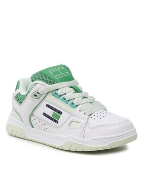 Tommy Jeans Tommy Jeans Laisvalaikio batai Skate Sneaker EN0EN02129 Balta