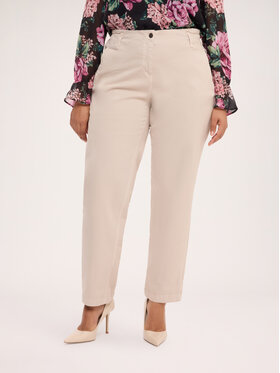 Fiorella Rubino Fiorella Rubino Pantaloni di tessuto P748T005654N002 Crema Regular Fit