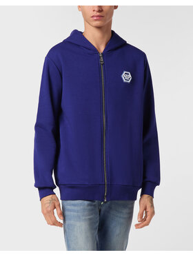 PHILIPP PLEIN PHILIPP PLEIN Mikina 24631 Světle modrá Athletic Fit