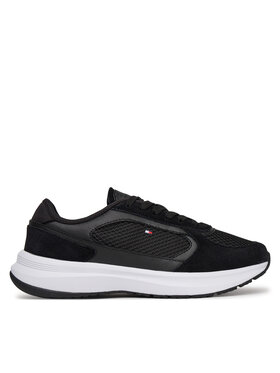 Tommy Hilfiger Tommy Hilfiger Sneakersy Sporty Runner FW0FW08644 Černá