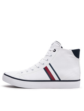 Tommy Hilfiger Tenisice Th Hi Vulc Stripes Mesh FM0FM04948 Bijela