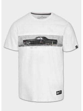 PITBULL PITBULL T-Shirt Koszulka męska DEVIL'S DEVILLE XL Biały Regular Fit
