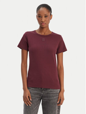 HUGO HUGO T-shirt Deloris 50512002 Bordeaux Regular Fit