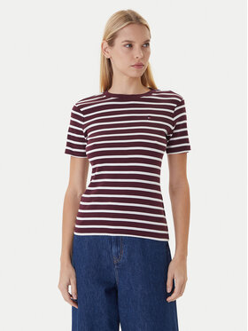 Tommy Hilfiger Tommy Hilfiger Póló New Cody WW0WW40587 Bordó Slim Fit