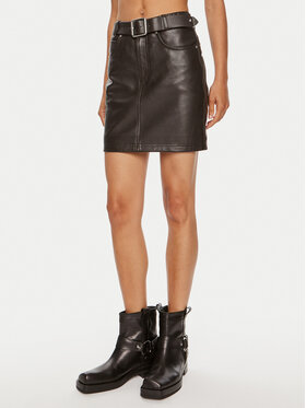 PINKO Pinko Bőr szoknya Grenada 103894 A21L Barna Regular Fit