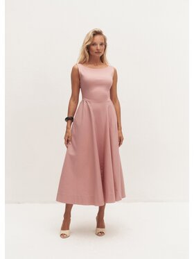 Le Collet Le Collet Sukienka koktajlowa VEZIA Różowy Extra Slim Fit