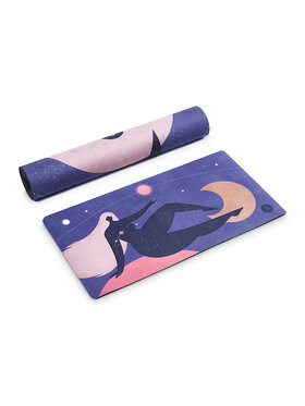 Moonholi Moonholi Mata do ćwiczeń Mini mata COSMIC GIRL Fioletowy