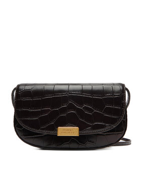 Tommy Hilfiger Tommy Hilfiger Дамска чанта Party Le Mini Crossover Croc AW0AW18203 Кафяв