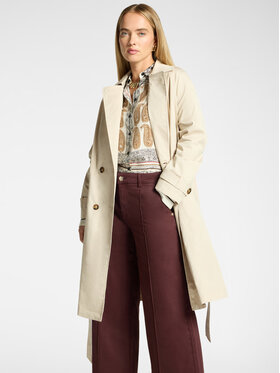 Elena Mirò Elena Mirò Cappotto invernale F244P000187N002 Crema Regular Fit