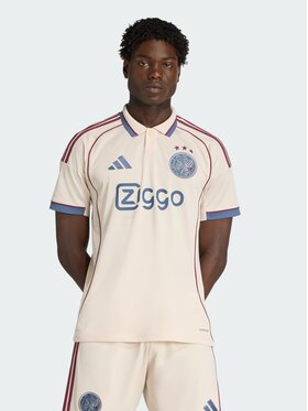 adidas adidas Koszulka techniczna Ajax Amsterdam 25/26 Third Jersey Beżowy Slim Fit