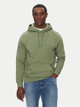 Tommy Jeans Tommy Jeans Džemperis ar kapuci DM0DM20742 Zaļš Regular Fit