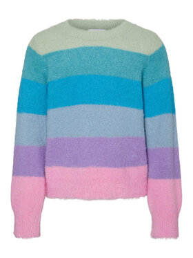 Vero Moda Girl Vero Moda Girl Sweter Plume 10279462 Kolorowy Regular Fit