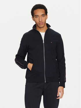 Tommy Hilfiger Tommy Hilfiger Суитшърт Global Stripe MW0MW37468 Тъмносин Regular Fit