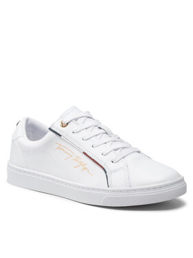 Tommy Hilfiger Tommy Hilfiger Sneakers Signature Sneaker FW0FW06322 Alb