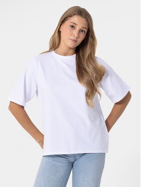 BASICLO BASICLO T-Shirt BSL-032-01 Biały Oversize