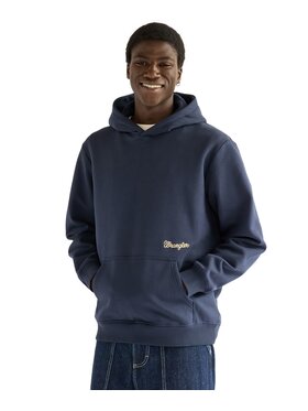 Wrangler Wrangler Bluza 112387049 Niebieski Regular Fit
