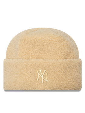 New Era New Era Σκούφος Borg New York Yankees Cuff Knit Beanie 60580756 Μπεζ