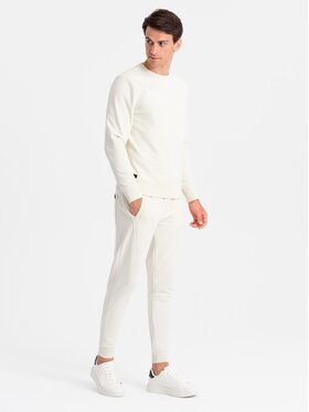 Ombre Ombre Komplet dresowy Z84 Écru Regular Fit