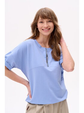 blue shadow blue shadow Bluzka Flexy Niebieski Regular Fit