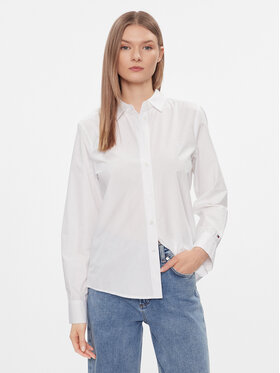 Tommy Hilfiger Tommy Hilfiger Košulja Essential WW0WW40543 Bijela Regular Fit