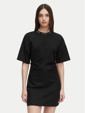 Calvin Klein Jeans Calvin Klein Jeans Ежедневна рокля LV047G251G Черен Boxy Fit