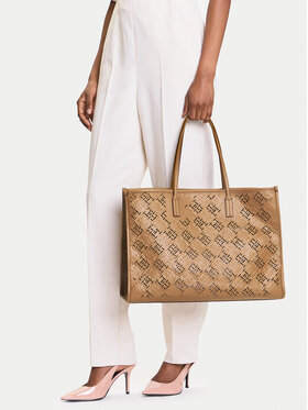 Tommy Hilfiger Tommy Hilfiger Torbica Th City AW0AW17501 Smeđa