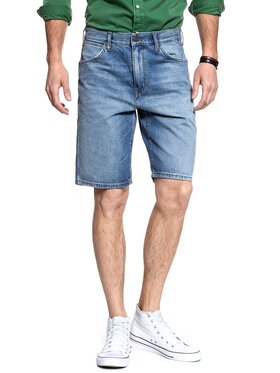 Wrangler Wrangler Szorty jeansowe DENIM SHORT Niebieski Regular Fit