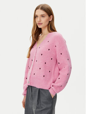 YAS YAS Kardigāns Bow 26034899 Rozā Regular Fit