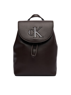 Calvin Klein Calvin Klein Σακίδιο Bold Ck Flap Mini Backpack LV04F3893G Σκούρο καφέ