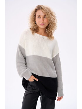 blue shadow blue shadow Sweter Yamir Szary Regular Fit
