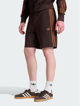 adidas adidas Szorty materiałowe 159247 Brązowy Regular Fit