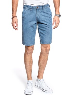Mustang Mustang Szorty jeansowe CLASSIC CHINO SHORT Biały Regular Fit