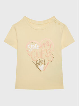 Guess Guess T-shirt A3GI01 K6YW1 Žuta Regular Fit