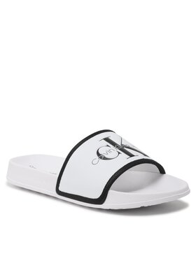 Calvin Klein Jeans Calvin Klein Jeans Klapki Logo V3B0-80630-1172 S Biały